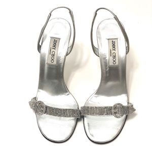 Silver Crystal Jimmy Choo Sandals